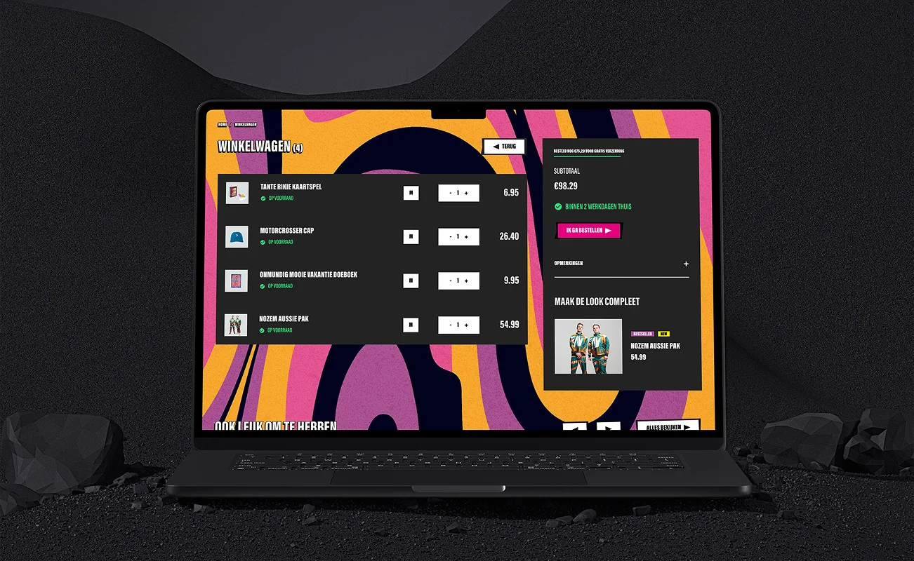 Zwarte Cross website mockup