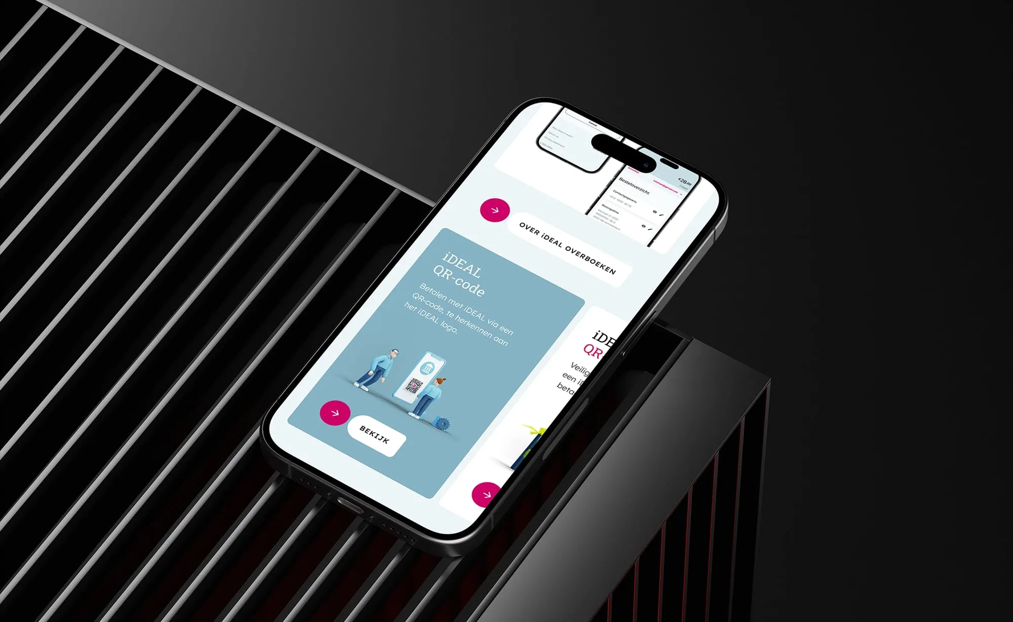 iDEAL website mobiel mockup
