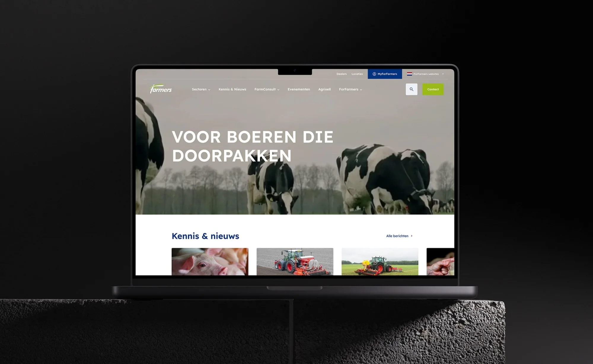 ForFarmers website mockup
