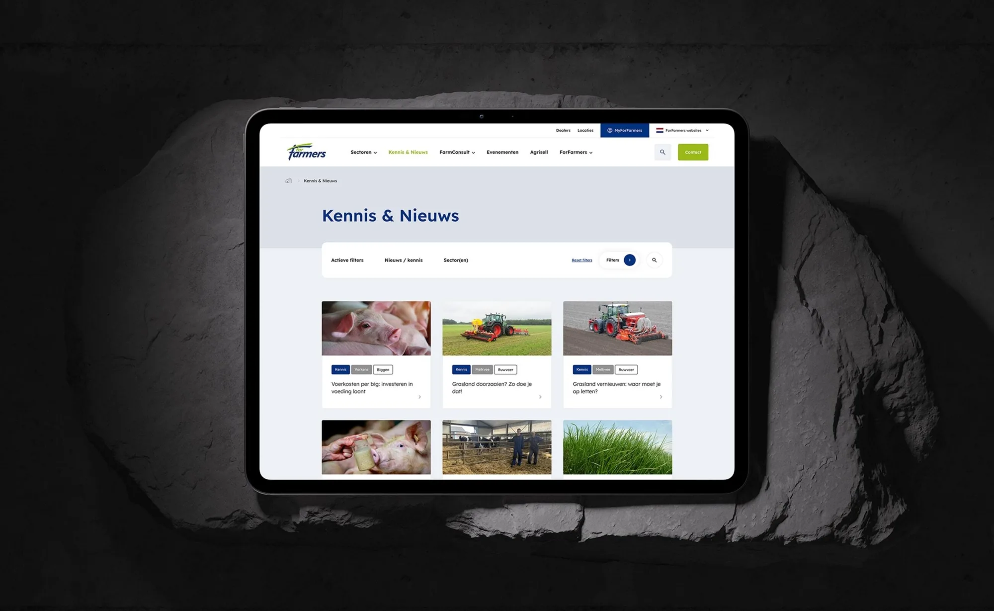 ForFarmers website mockup