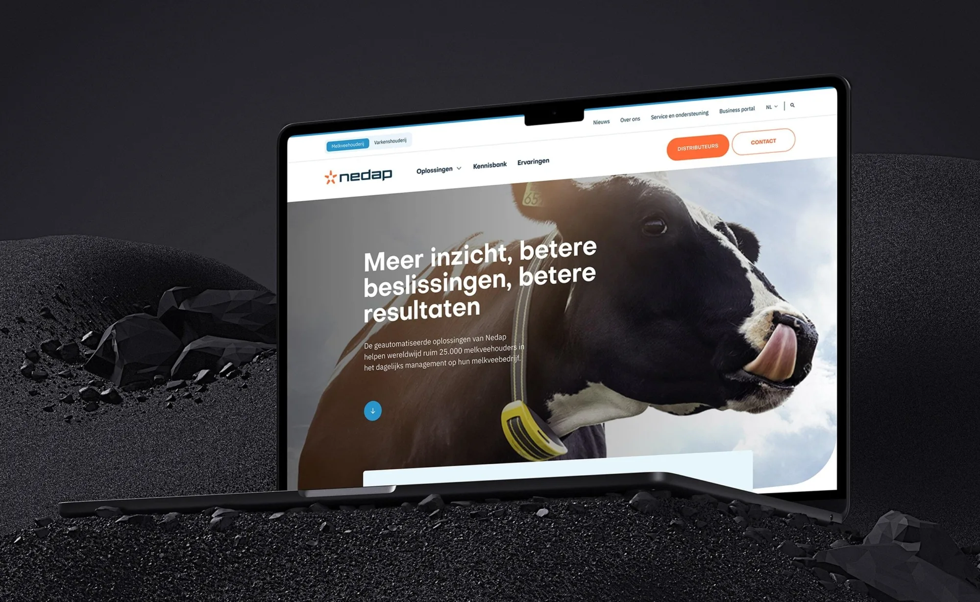 Nedap website mockup